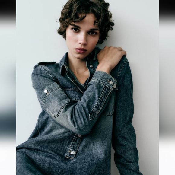 Brand new Zara denim dress - Size medium - Picture 4 of 8